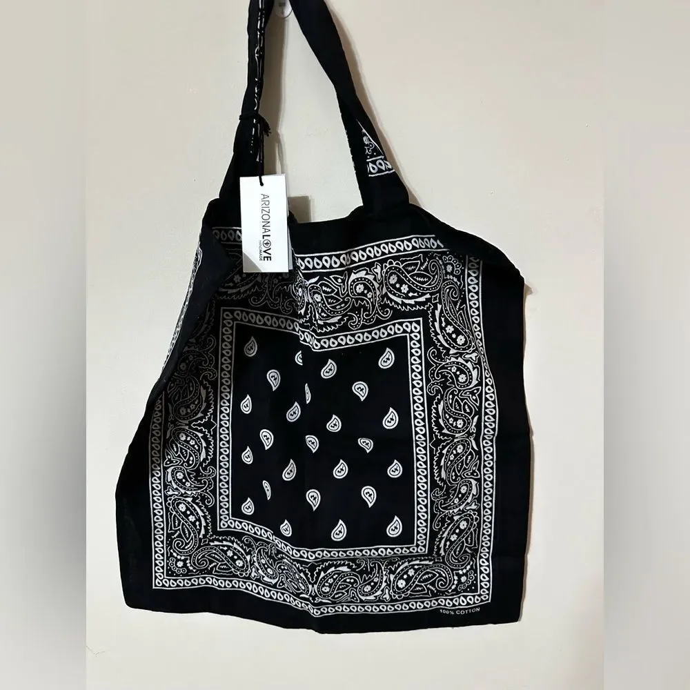 NWT Arizona Love Women's Bandana Cotton Tote Bag